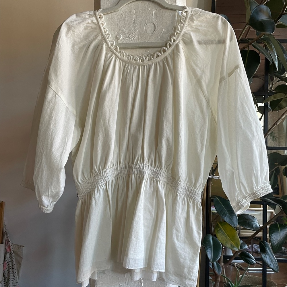 Apiece Apart Peplum Blouse